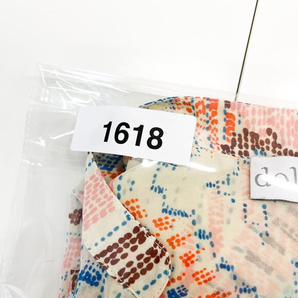 Anthropologie Dolan XS Melilla Peasant Blouse Top Popover Cream Pink - Picture 10 of 10